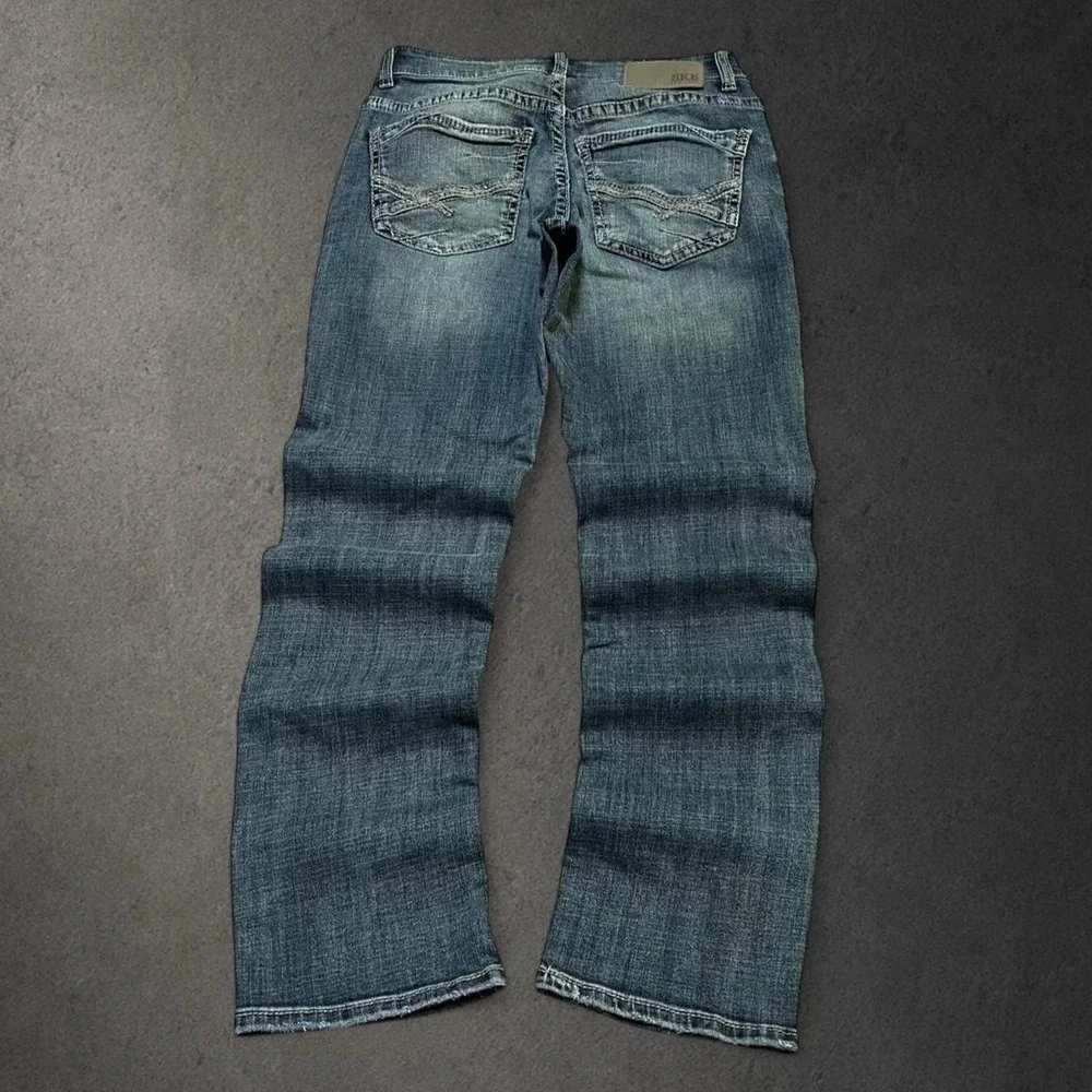 Y2K 2000s BKE Grunge Indie Skater Hip Hop Embroidered Denim Jeans